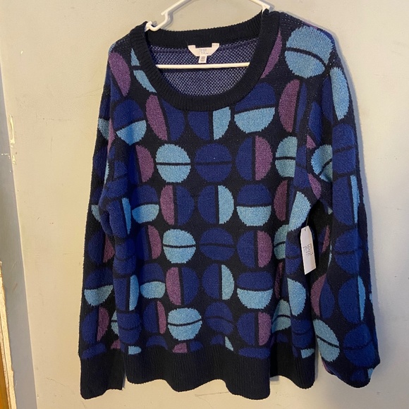 Walmart Multicolored Shapes Sweater - Picture 1 of 3